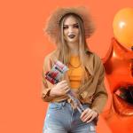 Bloody Plastic Axe Prop for Halloween Costumes