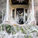 900 sqft Spider Webs Halloween Decorations Bonus with 30 Fake Spiders, Super Stretch Cobwebs for Halloween Indoor and Outdoor Party Supplies