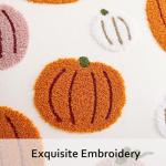 Embroidered Halloween Pumpkin Pillow Covers Set of 2