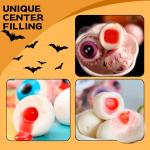 Apexy Eyeball Gummy Candy With Fruity Liquid Center Fat Free Perfect for Halloween & Themed Parties, Fun & Delicious 11.42oz