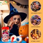 Apexy Eyeball Gummy Candy With Fruity Liquid Center Fat Free Perfect for Halloween & Themed Parties, Fun & Delicious 11.42oz