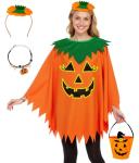 Glow in the Dark Pumpkin Costume Set for Women