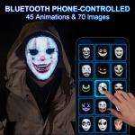 App-Controlled LED Face Transforming Halloween Mask