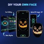App-Controlled LED Face Transforming Halloween Mask