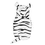 DELIFUR Large Dog Tiger Costume - White Tiger Halloween Costume for Medium Large Dogs Golden Retriever Labrador Rottweiler Cute Hoodie Outfit (White, XX-Large)