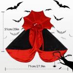 ceepdoogle Halloween Dog Costume Vampire Cape Dogs Cloak Cosplay Costume Pet Costumes Apparel Soft Fabric Interesting Design for Dog Large