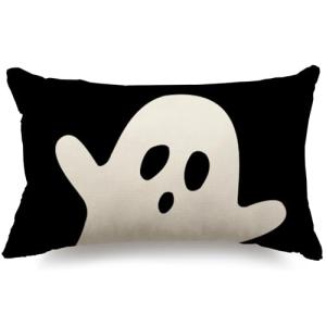 Ghost Halloween Lumbar Pillow Cover for Home Decor