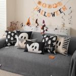 Ghost Halloween Lumbar Pillow Cover for Home Decor