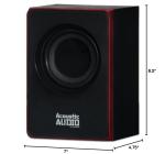 Acoustic Audio by Goldwood 2.1 Bluetooth Speaker System 2.1-Channel Home Theater Speaker System, Black (AA2103)