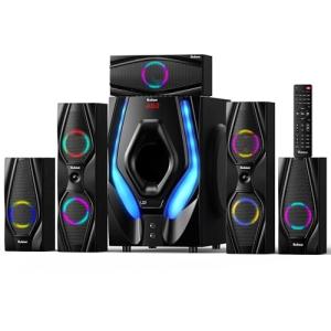 Bobtot Home Theater Systems Surround Sound Speakers - 1200 Watts 10 inch Subwoofer 5.1/2.1 Channel Audio Stereo System with HDMI ARC Optical Bluetooth Input for 4K TV Ultra HD AV DVD FM Radio USB