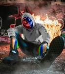 LED Skeleton Mask & Gloves Set for Halloween