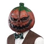 Creepy Deluxe Pumpkin Head Mask for Halloween