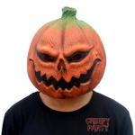 Creepy Deluxe Pumpkin Head Mask for Halloween