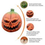 Creepy Deluxe Pumpkin Head Mask for Halloween