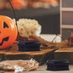 SAFIGLE 20PCS Halloween Coffin Boxes Halloween Mini Coffin Boxes Classic Coffin Treat Boxes Plastic Halloween Candy Box Coffin Halloween Decorations Indoor