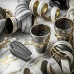 SAFIGLE 20PCS Halloween Coffin Boxes Halloween Mini Coffin Boxes Classic Coffin Treat Boxes Plastic Halloween Candy Box Coffin Halloween Decorations Indoor