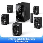 Bobtot Surround Sound Speakers Home Theater Systems - 700 Watts Peak Power 5.1/2.1Wired Stereo Speaker System 5.25" Subwoofer Strong Bass with Bluetooth HDMI ARC Optical Input