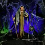 Haunted Hill Farm 63" Standing Witch Animatronic