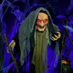 Haunted Hill Farm 63" Standing Witch Animatronic