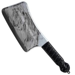 Spooktacular Creations Halloween Bloody Cleaver Costume Prop, Fake Knife Plastic Weapon Toy for Kids Men Women Halloween Cosplay Accessory, Horror Costume Party