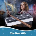 Halloween Decorations, Floating Candles with Wand, Magic Hanging Candles Flickering Warm Light Flameless LED Taper Candle, Battery Operated Window Candles for Christmas Halloween Decor (12 Pack)