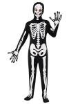 Spooktacular Creations Glow in the Dark Skeleton Costume for Boys, Halloween Costume for Kids, Unisex Skeleton Bodysuit with Mask for Boys, Girls (Toddler(3-4 yrs))