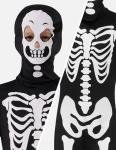 Spooktacular Creations Glow in the Dark Skeleton Costume for Boys, Halloween Costume for Kids, Unisex Skeleton Bodysuit with Mask for Boys, Girls (Toddler(3-4 yrs))