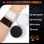 BOBISUKA Black & White Face Paint Kit