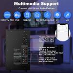 Bobtot Home Theater Systems Surround Sound Speakers - 800 Watts 6.5inch Subwoofer 5.1/2.1 Channel Wired Home Audio Stereo System with HDMI ARC Optical Bluetooth Input for TV