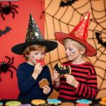 Century Star Kids Witch Hat Star Printing Wizard Hat for Boys Girls Halloween Hat Cosplay Party Decorations Orange One Size