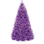9ft Pre-Lit Purple Halloween Tree with Lights