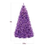 9ft Pre-Lit Purple Halloween Tree with Lights