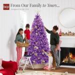 9ft Pre-Lit Purple Halloween Tree with Lights