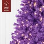 9ft Pre-Lit Purple Halloween Tree with Lights