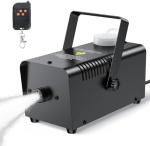Upgraded Fog Machine with Continuous Fog, Fansteck Halloween Smoke Machine Professional Time Control One Key to Get 30S 60S 80S 3 Modes Continuous Spray, Remote Control/Over Temperature Protection