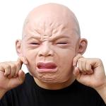 Creepy Realistic Crying Baby Mask for Halloween
