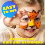 42PCS Non-Toxic Face and Body Paint Crayons Set