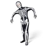 Spooktacular Creations Kids Skeleton Costume Glow in the Dark, Boys Halloween Costume, Skeleton Hooded Bodysuit for Boys, Girls (Toddler(3-4 yrs))