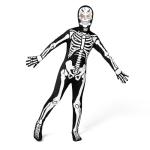 Spooktacular Creations Kids Skeleton Costume Glow in the Dark, Boys Halloween Costume, Skeleton Hooded Bodysuit for Boys, Girls (Toddler(3-4 yrs))