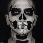 Skeleton Tri-Color Makeup Palette for Halloween FX