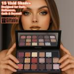 18-Color Matte Eyeshadow Palette for Halloween Looks