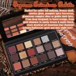 18-Color Matte Eyeshadow Palette for Halloween Looks