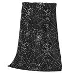 Gothic Spiderweb Flannel Fleece Halloween Blanket
