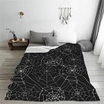 Gothic Spiderweb Flannel Fleece Halloween Blanket
