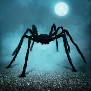 Giant 5 Ft Halloween Spider Decoration for Yard