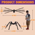 Giant 5 Ft Halloween Spider Decoration for Yard