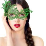XonyiCos Lace Masquerade Mask for Women - Perfect for Party, Prom, Ball, Mardi Gras and Costume (Green)