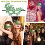 XonyiCos Lace Masquerade Mask for Women - Perfect for Party, Prom, Ball, Mardi Gras and Costume (Green)