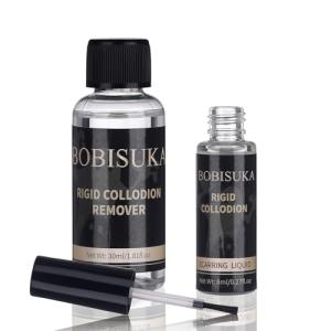 BOBISUKA Rigid Collodion 8ml with Brush & Remover 30ml Makeup Kit Scarring Liquid For Special Effects Makeup Set, Pro Realistic SFX Scar Makeup for Halloween Cosplay Costume Theater Film Stage