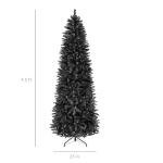 4.5ft Black Pencil Tree for Halloween Decor